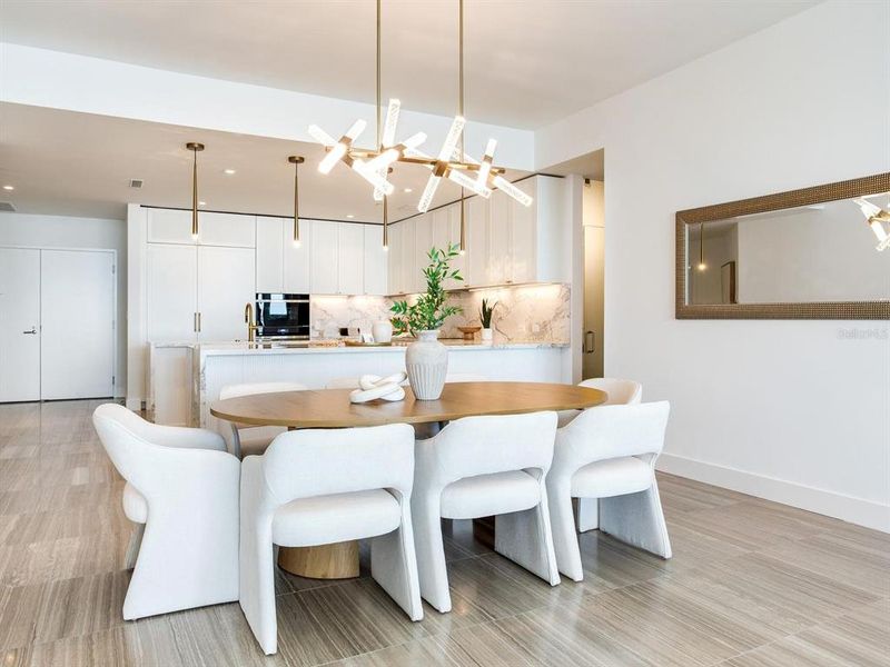 Furnished interior view inside a new home in , Tampa (Image 40).