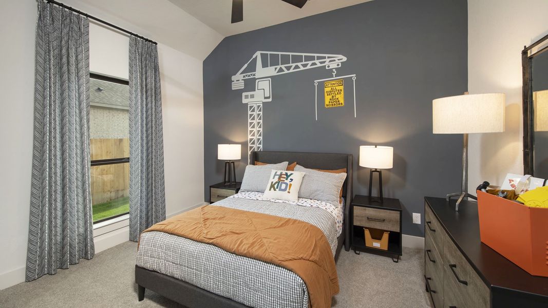 Furnished interior view inside a new home in Crosswinds, Kyle (Image 14).