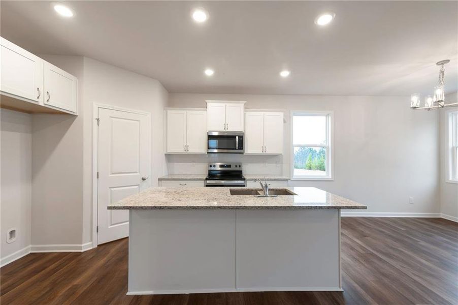 Furnished interior view inside a new home in , Calhoun (Image 10).