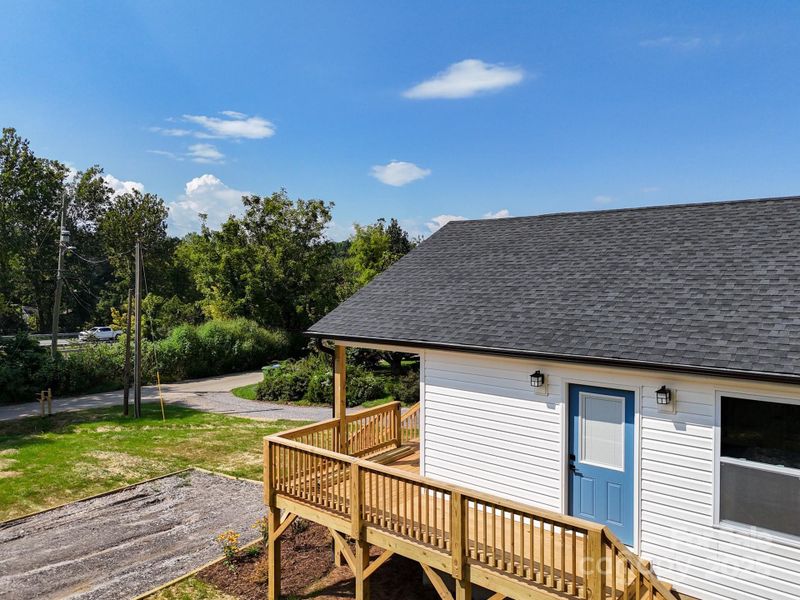 Front exterior of a new home in , Asheville, NC, highlighting curb appeal (Image 26).