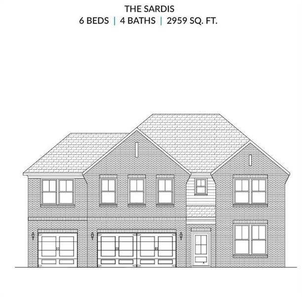 Exterior rendering of this home design in , Buford, GA (Image 2). Exterior rendering of this home design in , Buford, GA (Image 2).
