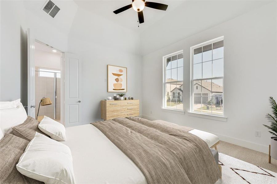 Furnished interior view inside a new home in Cottages of Celina, Celina (Image 9).