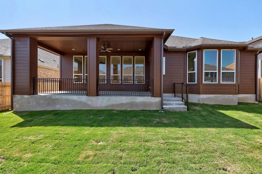 Exterior details and patio area of a home in Flora, Hutto (Image 24). Exterior details and patio area of a home in Flora, Hutto (Image 24).