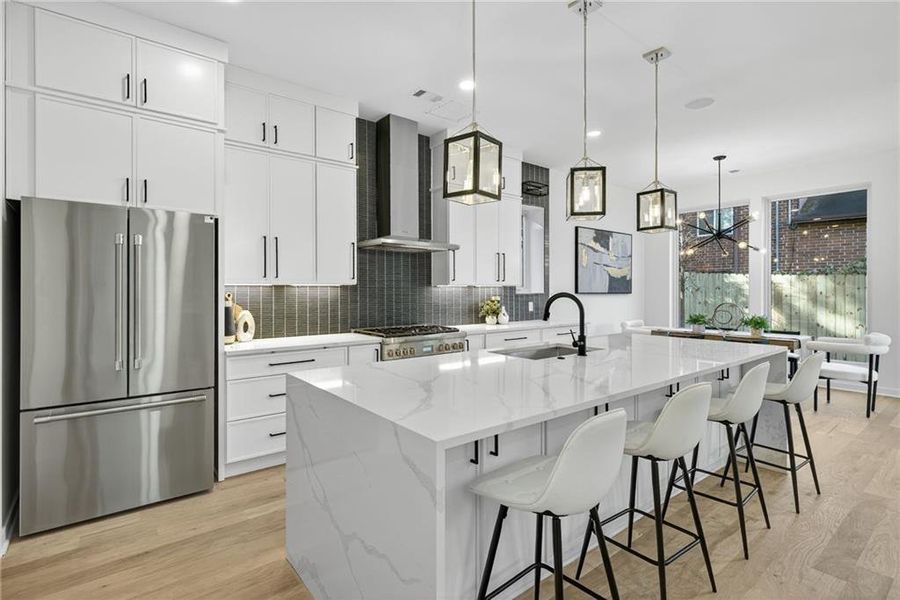 Furnished interior view inside a new home in , Atlanta (Image 14).