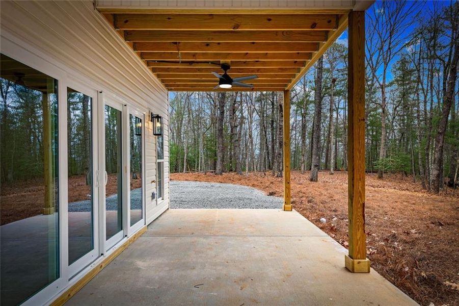 Exterior details and patio area of a home in , Morganton (Image 26).