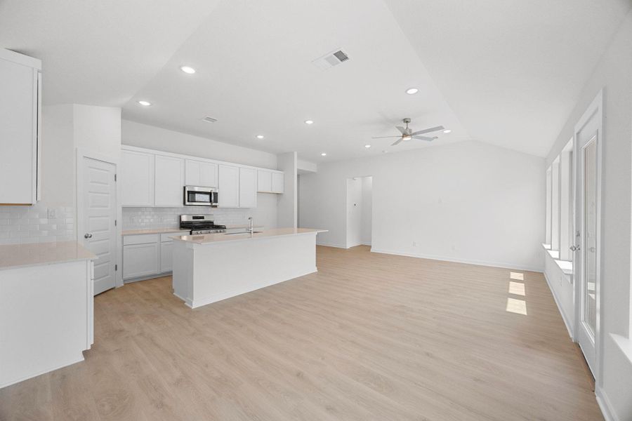 Furnished interior in a model home at Prairie Winds in Hutto (Image 43).