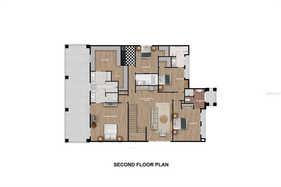 2D floor plan layout of this home in , Clearwater, FL (Image 3). 2D floor plan layout of this home in , Clearwater, FL (Image 3).