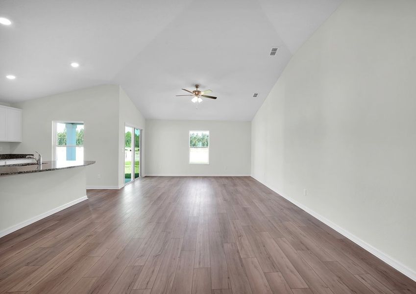 Representative unfurnished interior of a home built from the Caprice by LGI Homes in Westport Landing, Jacksonville (Image 7).