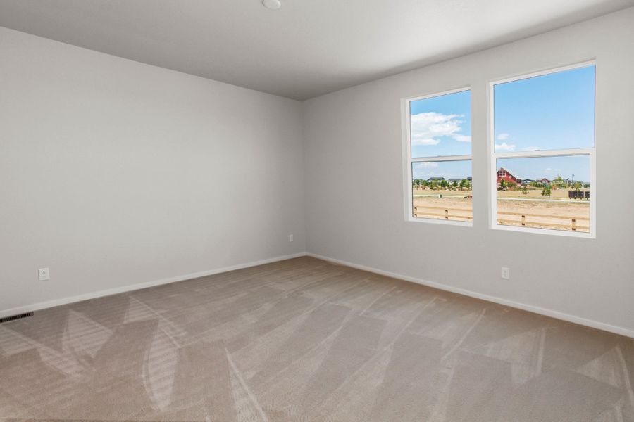 Spacious, unfurnished interior of a new home in Trailside, Timnath (Image 37). Spacious, unfurnished interior of a new home in Trailside, Timnath (Image 37).