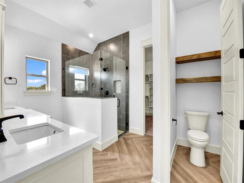 Furnished interior view inside a new home in The Ranches at Valley View, Springtown (Image 17). Furnished interior view inside a new home in The Ranches at Valley View, Springtown (Image 17).