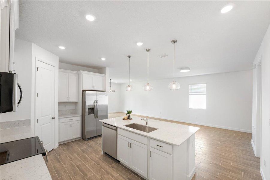 Furnished interior view inside a new home in , Fort Pierce (Image 5). Furnished interior view inside a new home in , Fort Pierce (Image 5).