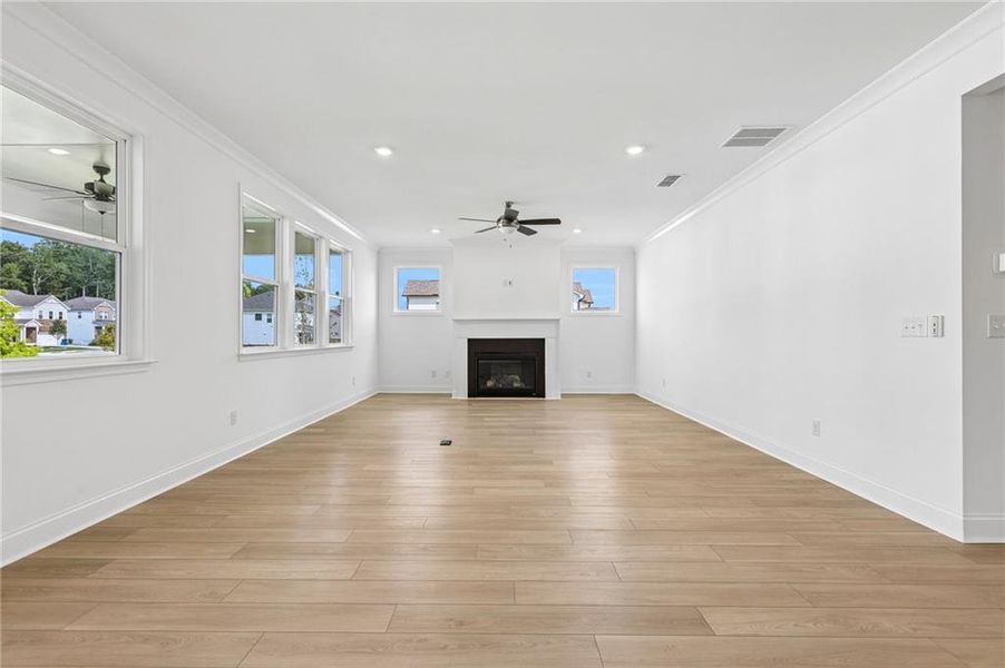 Spacious, unfurnished interior of a new home in Bennett Farm, Loganville (Image 37). Spacious, unfurnished interior of a new home in Bennett Farm, Loganville (Image 37).