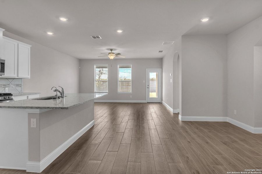 Furnished interior view inside a new home in Morgan Meadows, San Antonio (Image 31). Furnished interior view inside a new home in Morgan Meadows, San Antonio (Image 31).