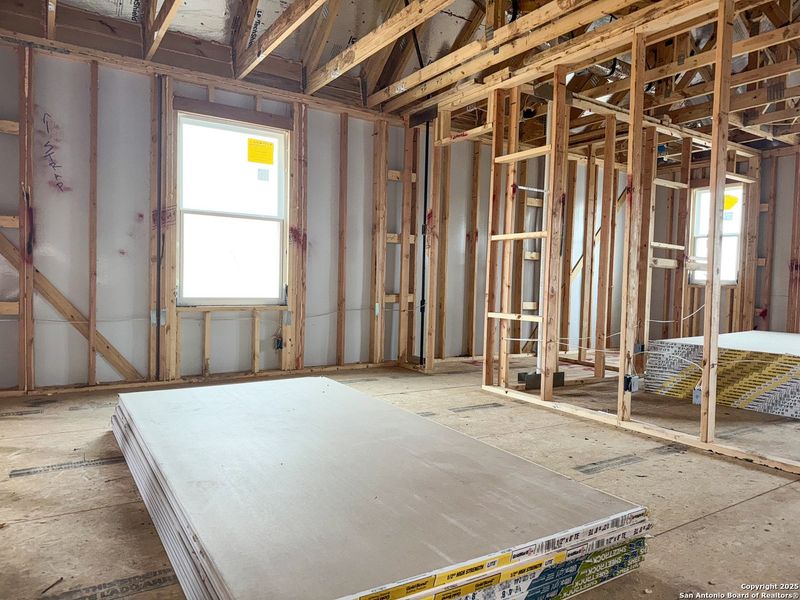 In-progress construction of a new home in Cordova Trails, Seguin, TX (Image 32).