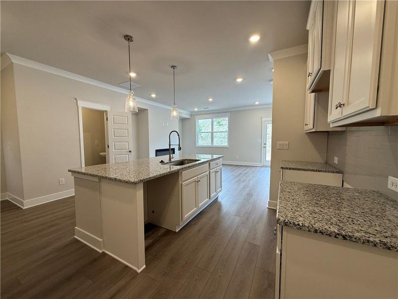 Furnished interior view inside a new home in The Towns at Auburn Station West, Auburn (Image 4).