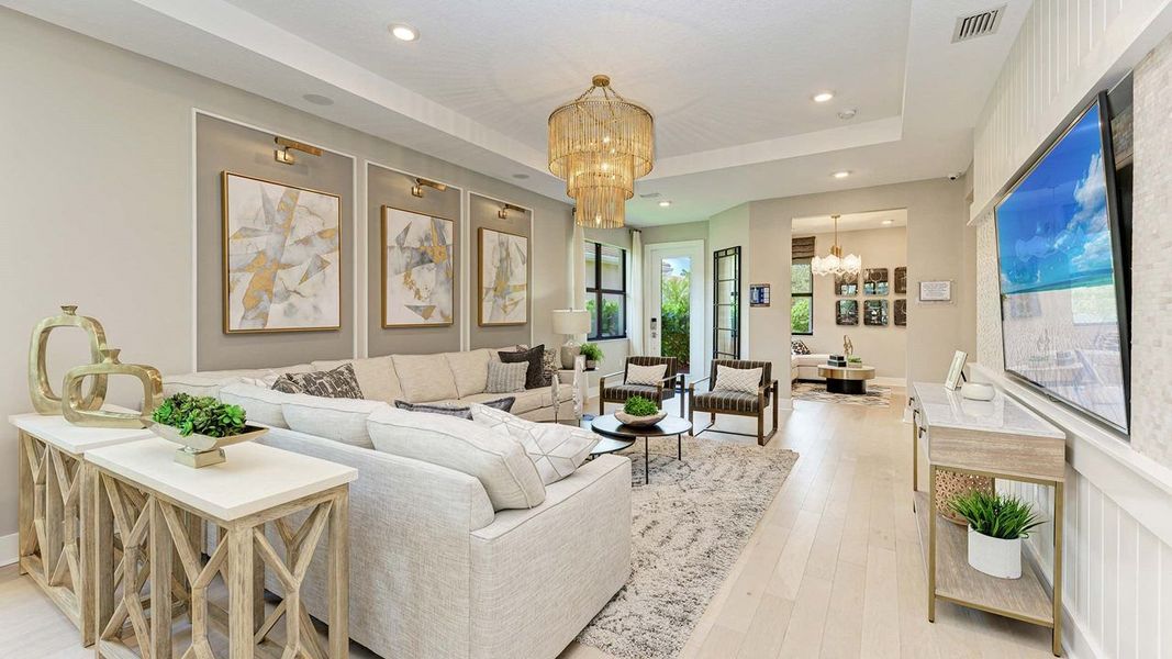 Representative furnished interior of a home built from the Summerland by Kolter Homes in Cresswind Lakewood Ranch, Lakewood Ranch (Image 20).