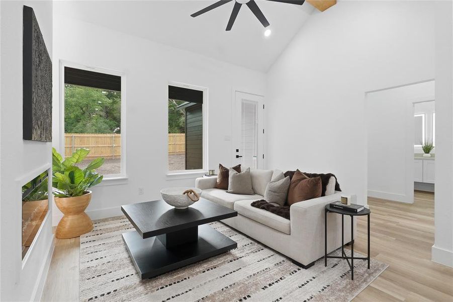 Furnished interior view inside a new home in , Dallas (Image 7).