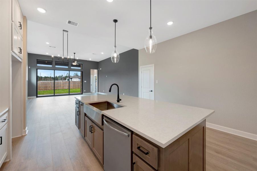 Furnished interior view inside a new home in COLTON - Reserve Collection, Todd Mission (Image 13).