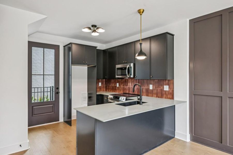 Furnished interior view inside a new home in , Atlanta (Image 8).