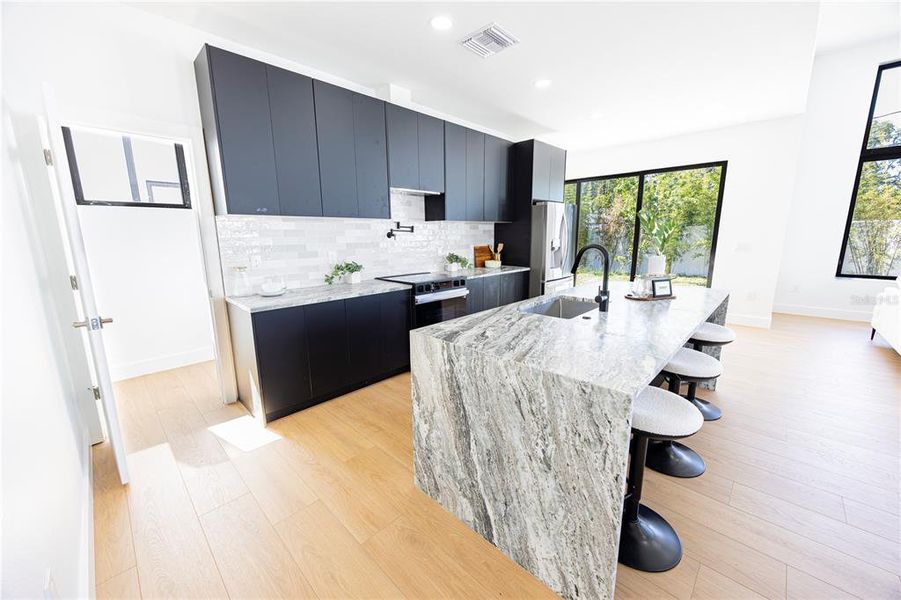 Furnished interior view inside a new home in , St. Petersburg (Image 45).