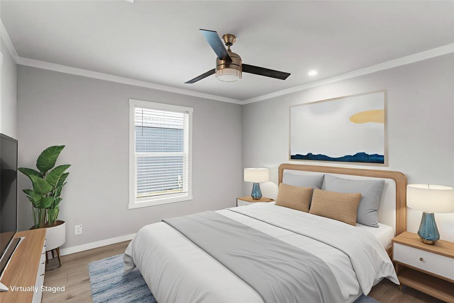 Furnished interior view inside a new home in , Pearland (Image 9).