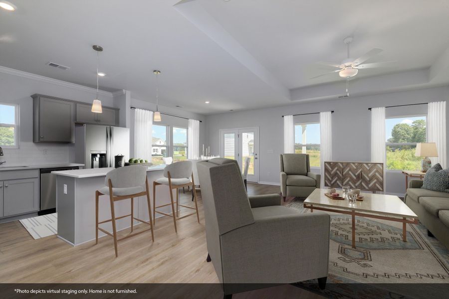 Furnished interior view inside a new home in Garden Grove, Conway (Image 8). Furnished interior view inside a new home in Garden Grove, Conway (Image 8).