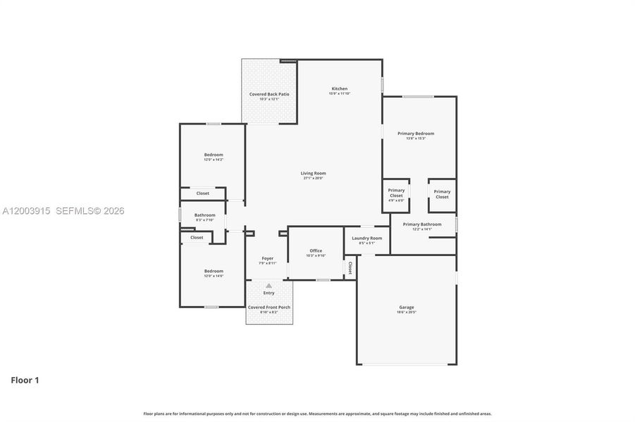 2D floor plan layout of this home in , Cape Coral, FL (Image 5).