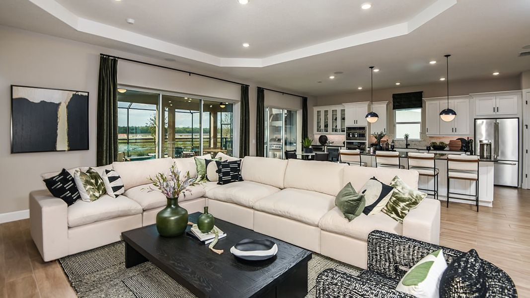 Furnished interior view inside a new home in Westview Community Group Page, Kissimmee (Image 15).