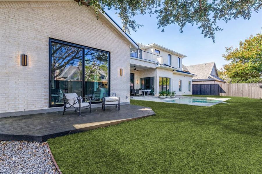 Exterior details and patio area of a home in , Dallas (Image 26).
