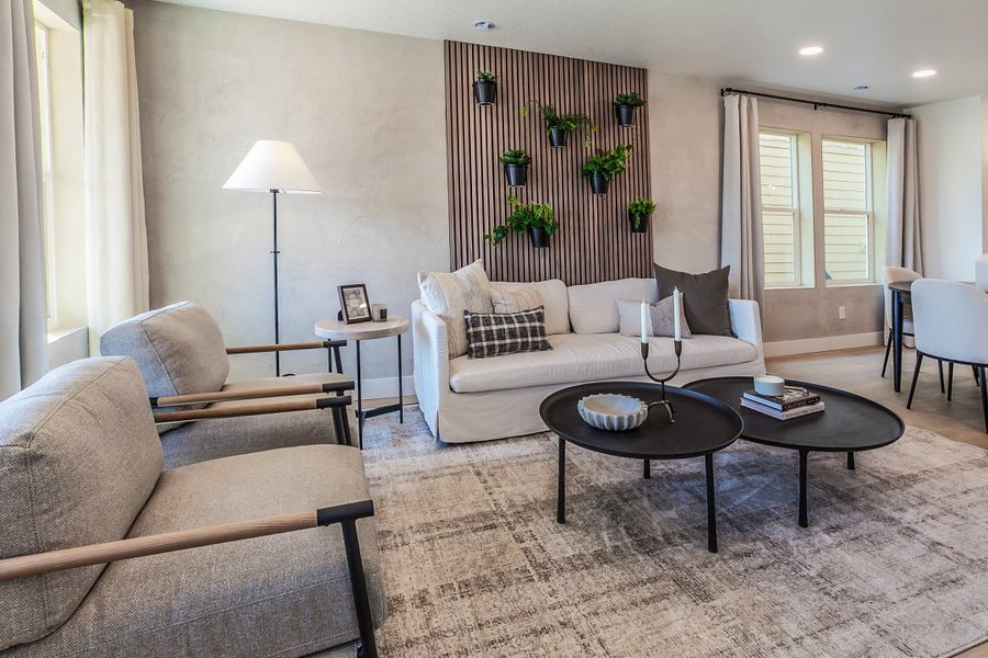 Representative furnished interior of a home built from the Magnolia by Hartford Homes in Bloom, Fort Collins (Image 12).