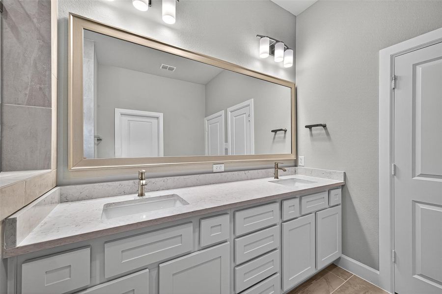 Furnished interior view inside a new home in Harvest Green 45', Richmond (Image 7).