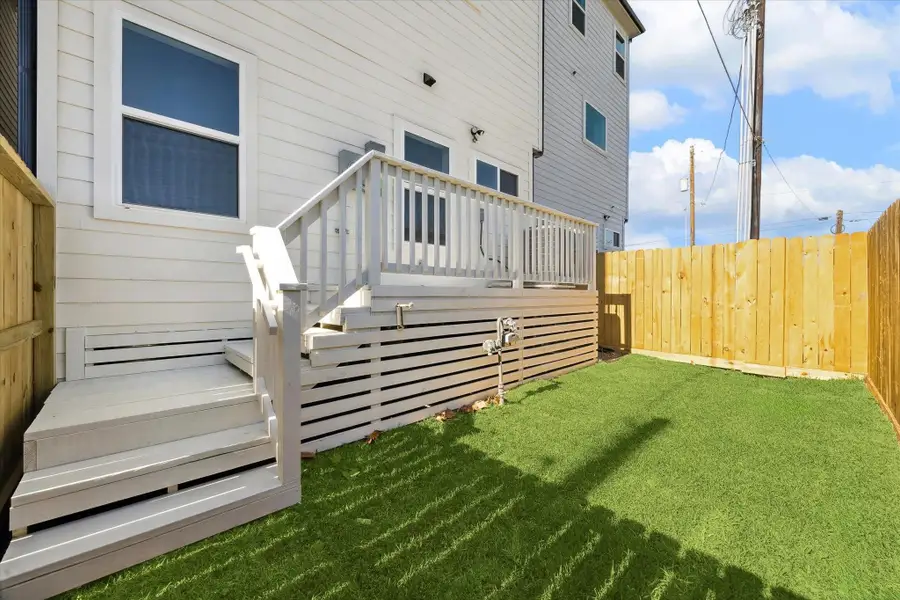 Exterior details and patio area of a home in , Houston (Image 3).