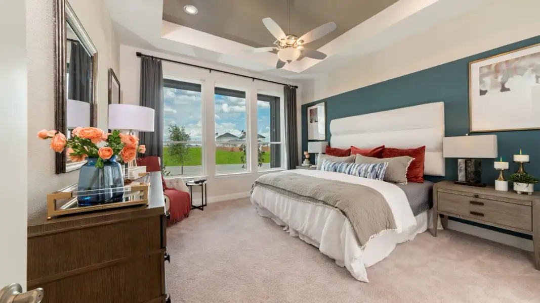 Representative furnished interior of a home built from the Melrose by Landon Homes in Lexington Frisco, Frisco (Image 15).