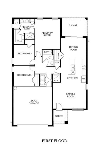 2D floor plan layout for the Driftwood by Rocklyn Homes in Arbor Meadows, Spring Hill, FL (Image 4). 2D floor plan layout for the Driftwood by Rocklyn Homes in Arbor Meadows, Spring Hill, FL (Image 4).