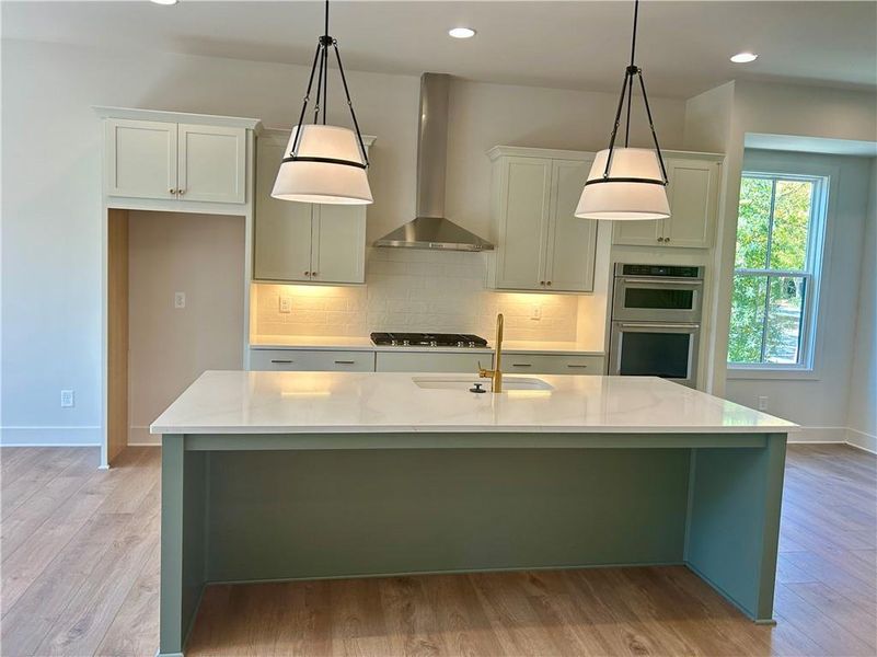 Furnished interior view inside a new home in , Atlanta (Image 1).