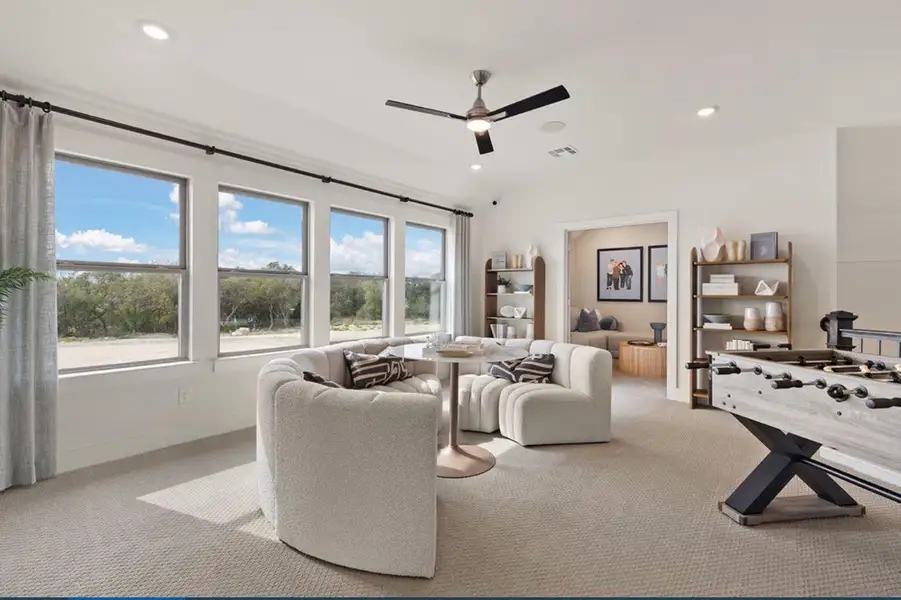 Furnished interior view inside a new home in , Spring (Image 4).