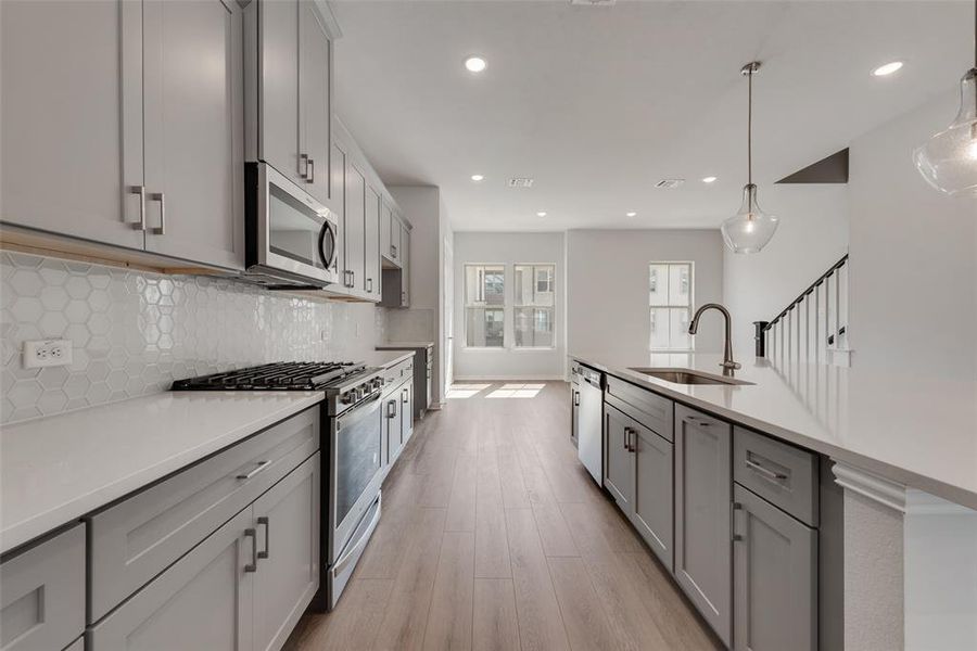 Furnished interior view inside a new home in City Point, North Richland Hills (Image 8).