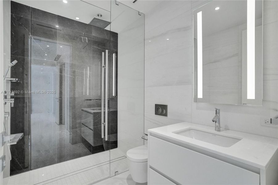 Furnished interior view inside a new home in Aston Martin Residences, Miami (Image 19).