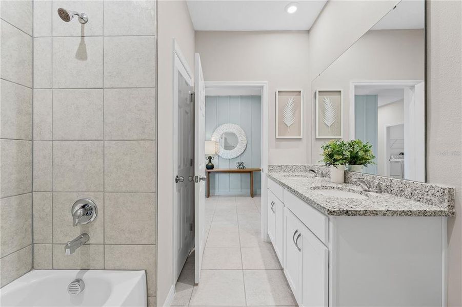 Furnished interior view inside a new home in Groves at Grand Island, Grand Island (Image 26).