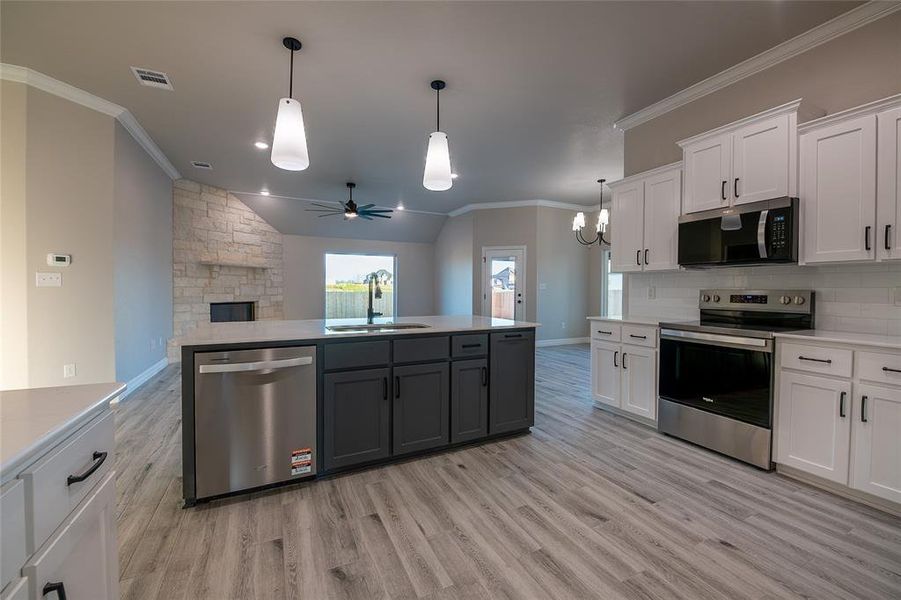 Furnished interior view inside a new home in , Hewitt (Image 8). Furnished interior view inside a new home in , Hewitt (Image 8).