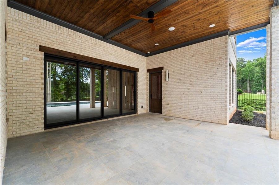Exterior details and patio area of a home in , Alpharetta (Image 39).