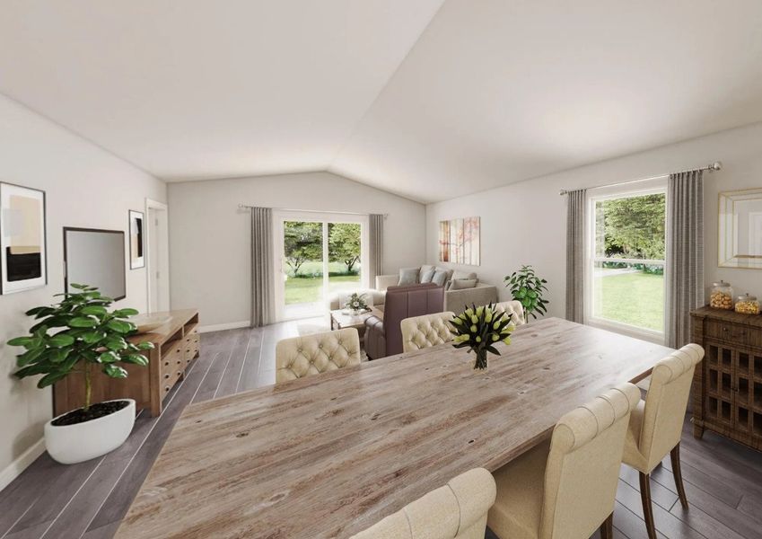 Front exterior of a new home in Highland Place, Roxboro, NC, highlighting curb appeal (Image 4).