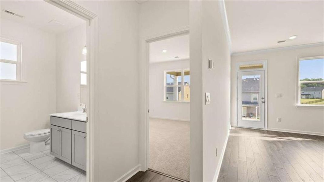 Spacious, unfurnished interior of a new home in The Gates at Pates Creek, Hampton (Image 17).