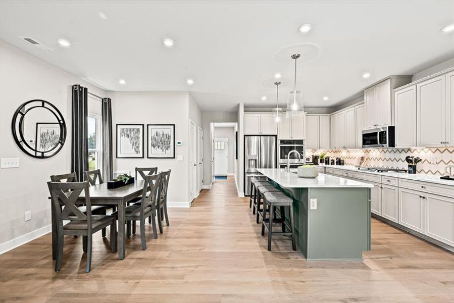 Furnished interior view inside a new home in Griffin Farm Townes, Pittsboro (Image 9).