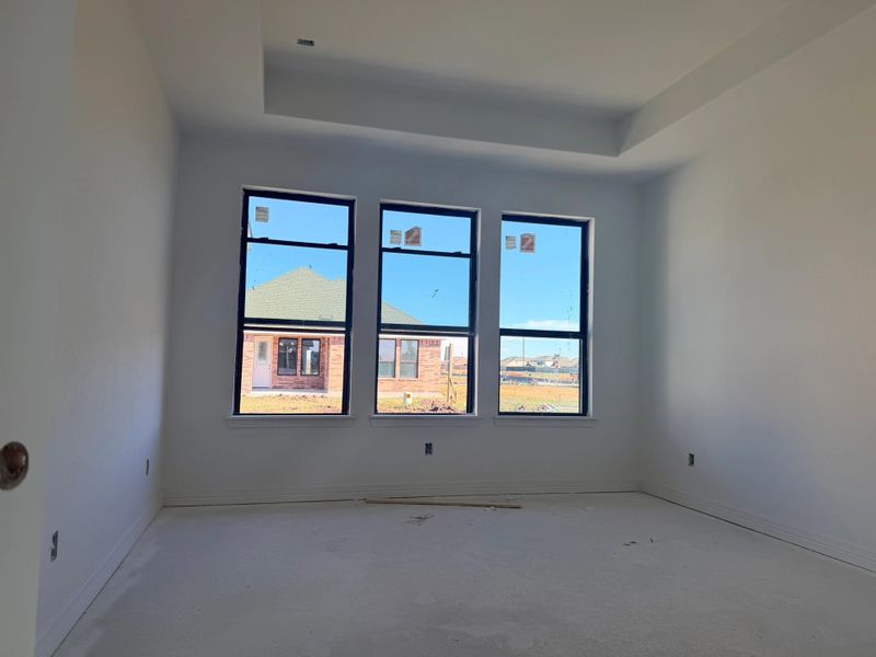 Construction progress - primary bedroom