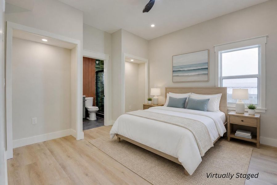 Downstairs Bedroom Virtually Staged