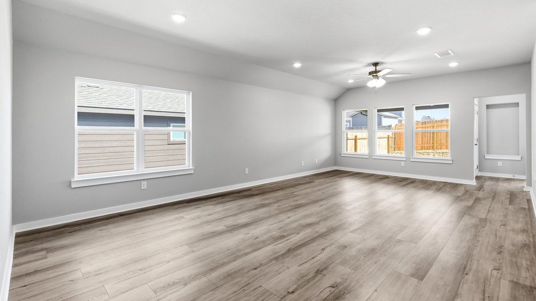 Furnished interior view inside a new home in Hunters Glen, Jarrell (Image 13). Furnished interior view inside a new home in Hunters Glen, Jarrell (Image 13).