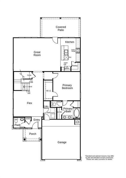 This floor plan features 4 bedrooms, 2 full baths, 1 half bath, and over 2,500 square feet of living space.