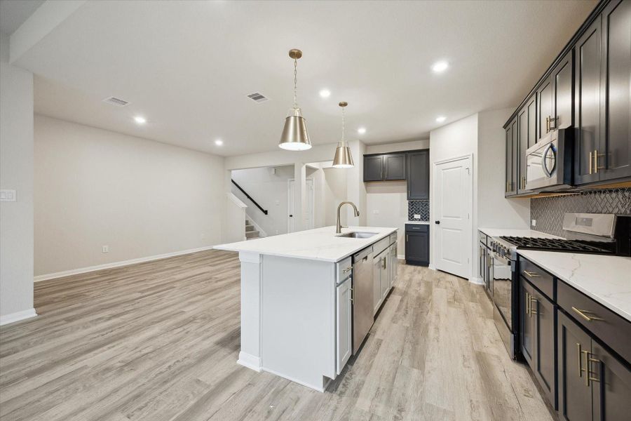 Furnished interior view inside a new home in Elyson, Katy (Image 7).