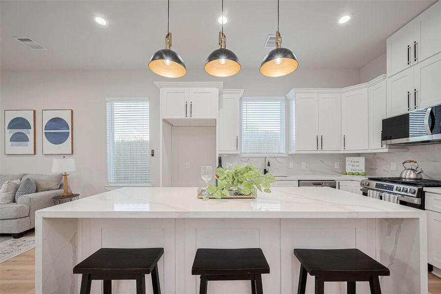 Furnished interior view inside a new home in , Houston (Image 15). Furnished interior view inside a new home in , Houston (Image 15).